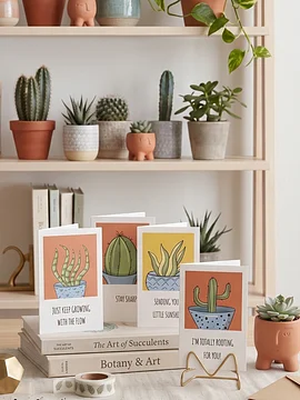 Plookiss Botanical Collection - Greeting Card Set