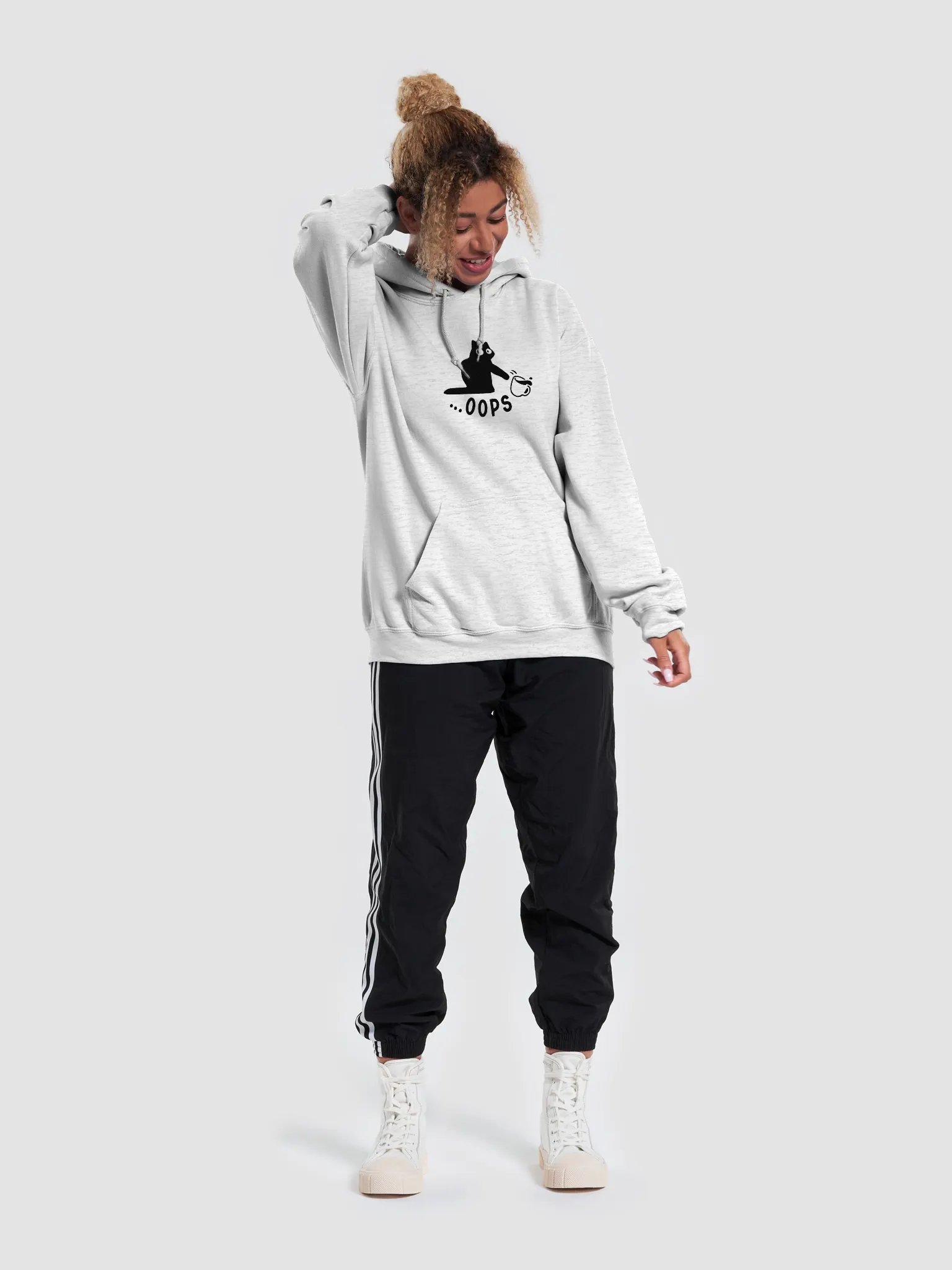 Oops Cat Wide-Eyed Hoodie product image (50)
