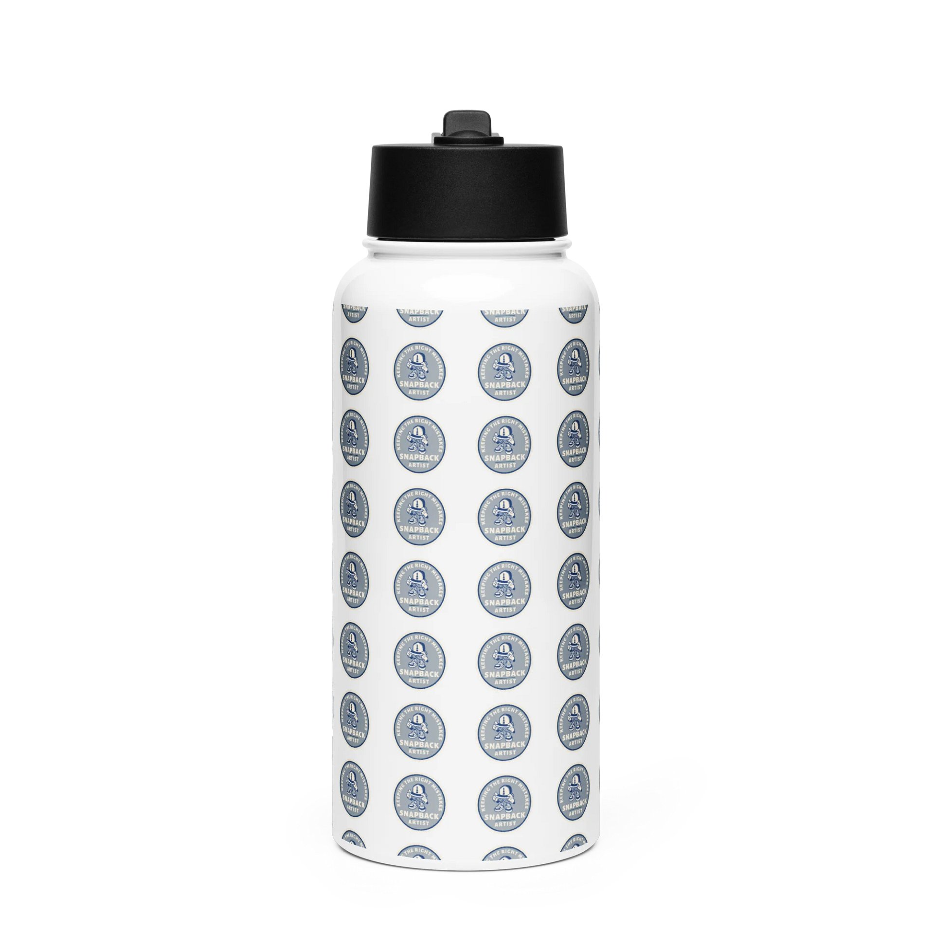 SnapBack Hydrate Grid Stainless Steel Water Bottle product image (1)