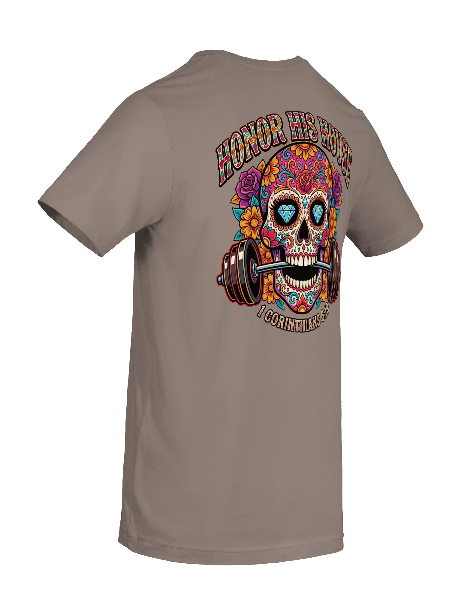 Unisex His House Sugar Skull T-Shirt product image (8)