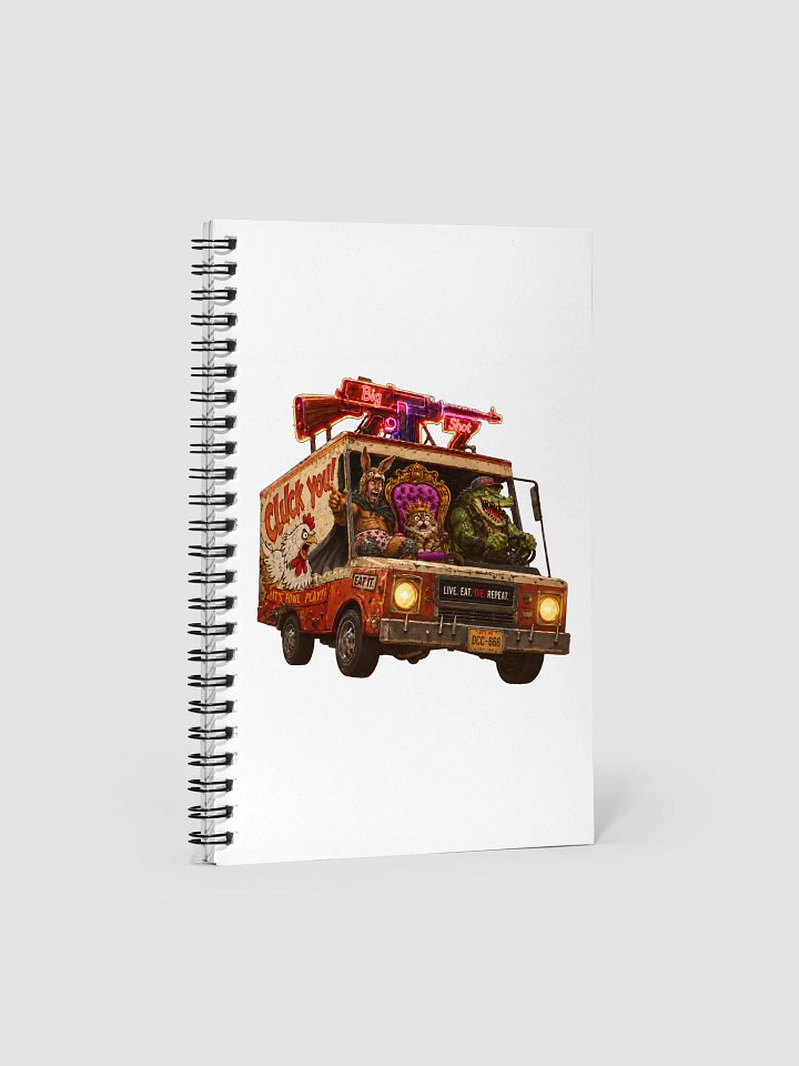 A Parade of Horribles Inspired Monster Food Truck Spiral Notebook | Original DCC Fan Art product image (1)
