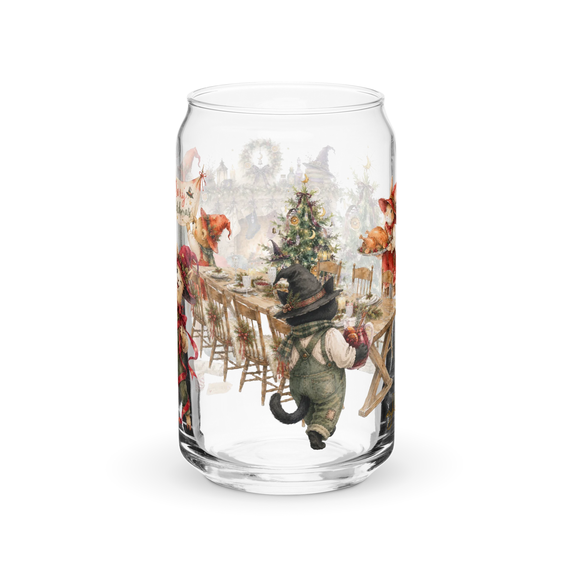 A Witchy Christmas Sipper Glass | 16oz product image (3)
