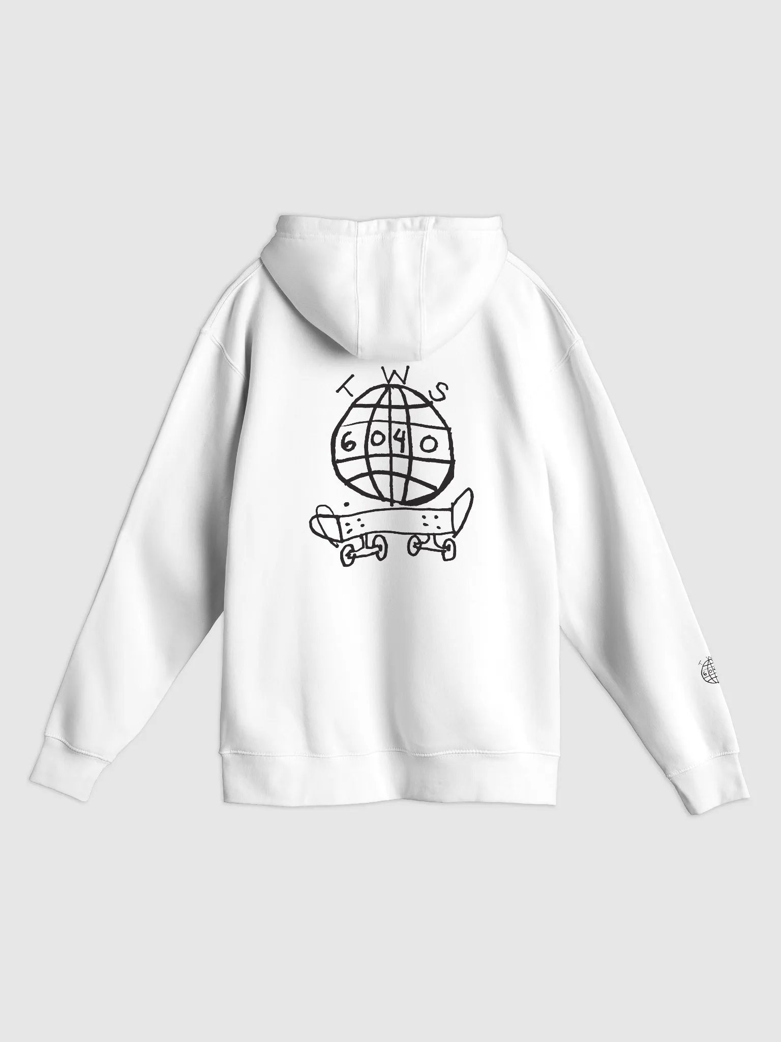 TWS x 6040 Skateboards Hoodie #1 (Black Logo) product image (2)