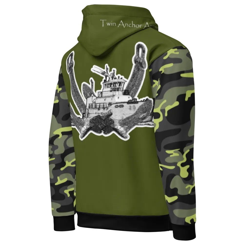 2 Anchor Titan Tug (Camouflage & Green) – Performance Marine Wear | Twin Anchor Apparel North Current Line product image (3)
