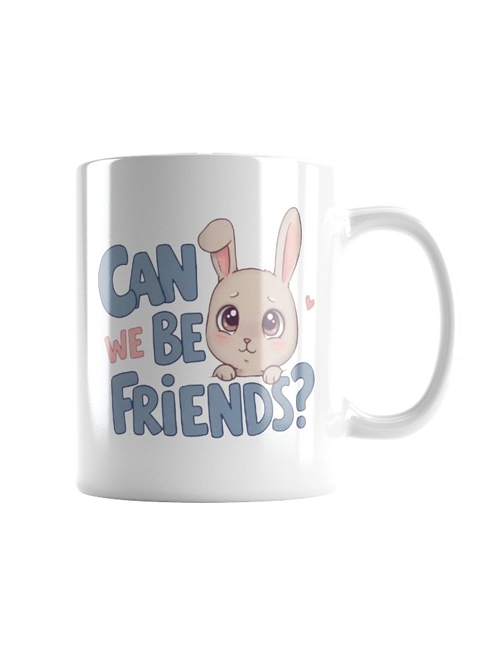 "Can We Be Friends?" White Glossy Mug product image (1)