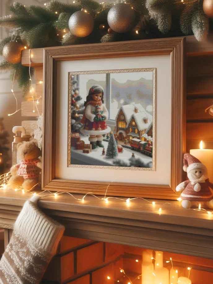 Little Christmas By The Window Cross Stitch Pattern product image (5)