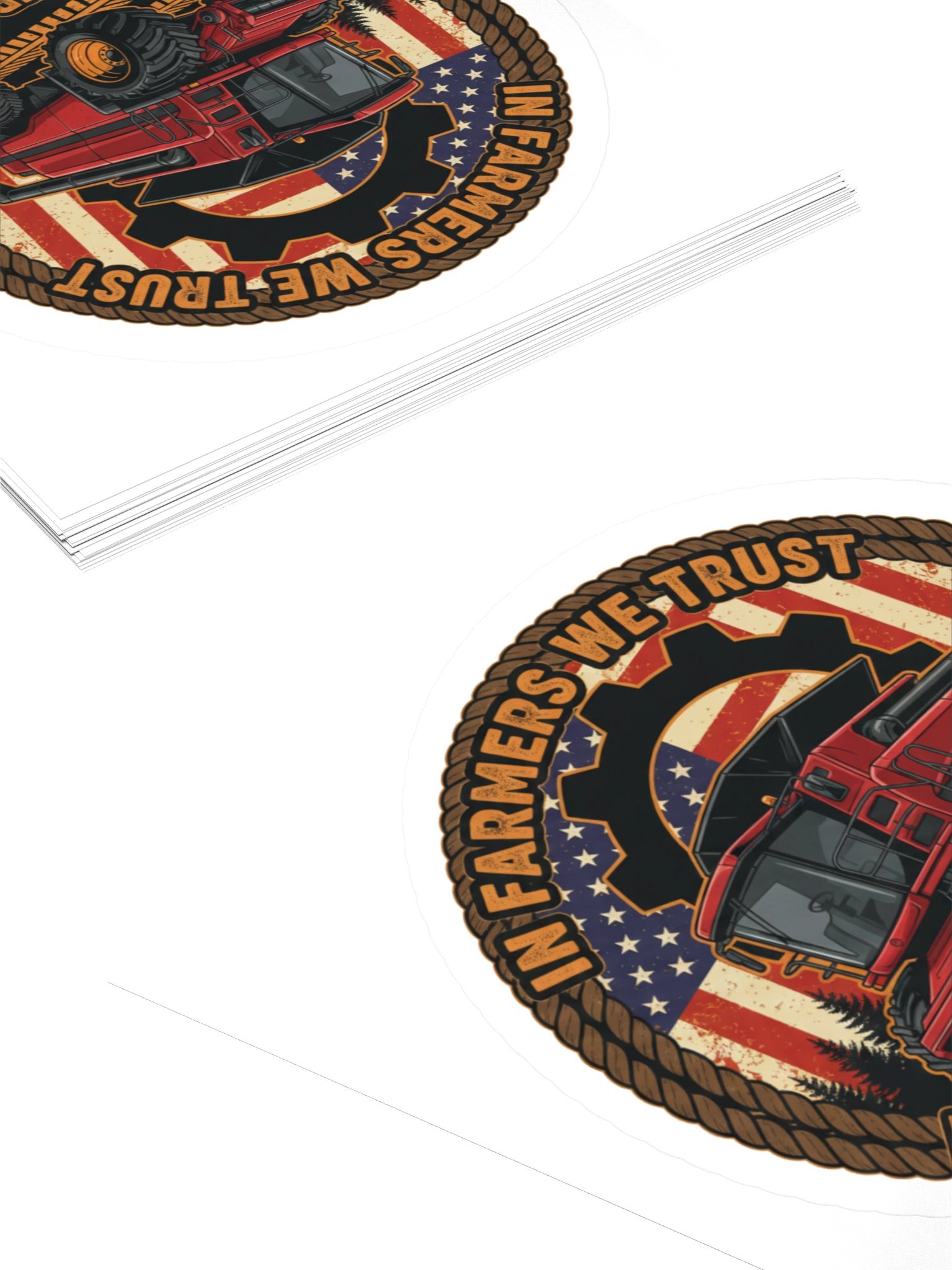In Farmers We Trust Kiss Cut Stickers product image (10)