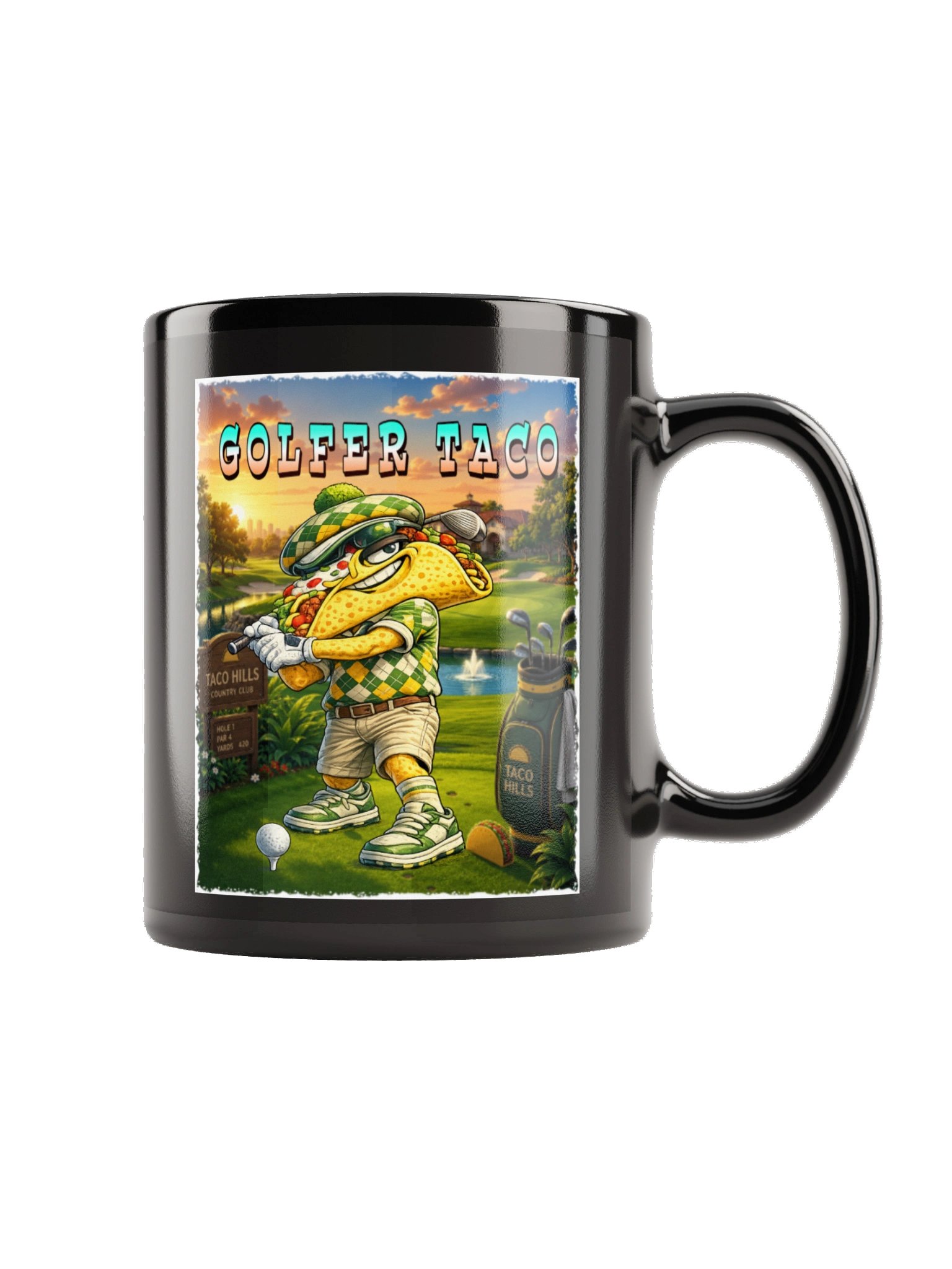 Golfer Taco Sunset Mug - The Taco Family product image (6)