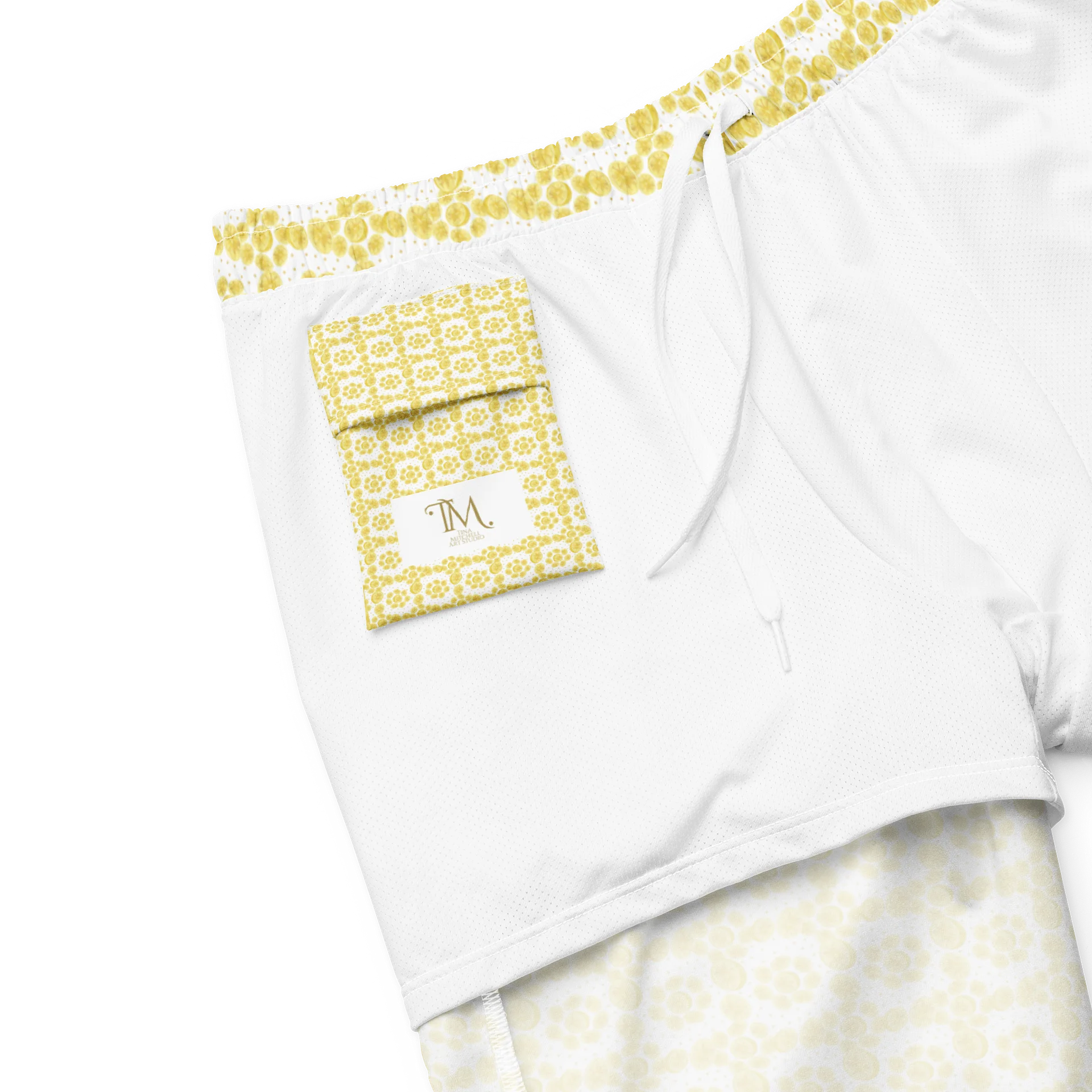 Citron Circle – Classic Men's Swim Trunks product image (9)