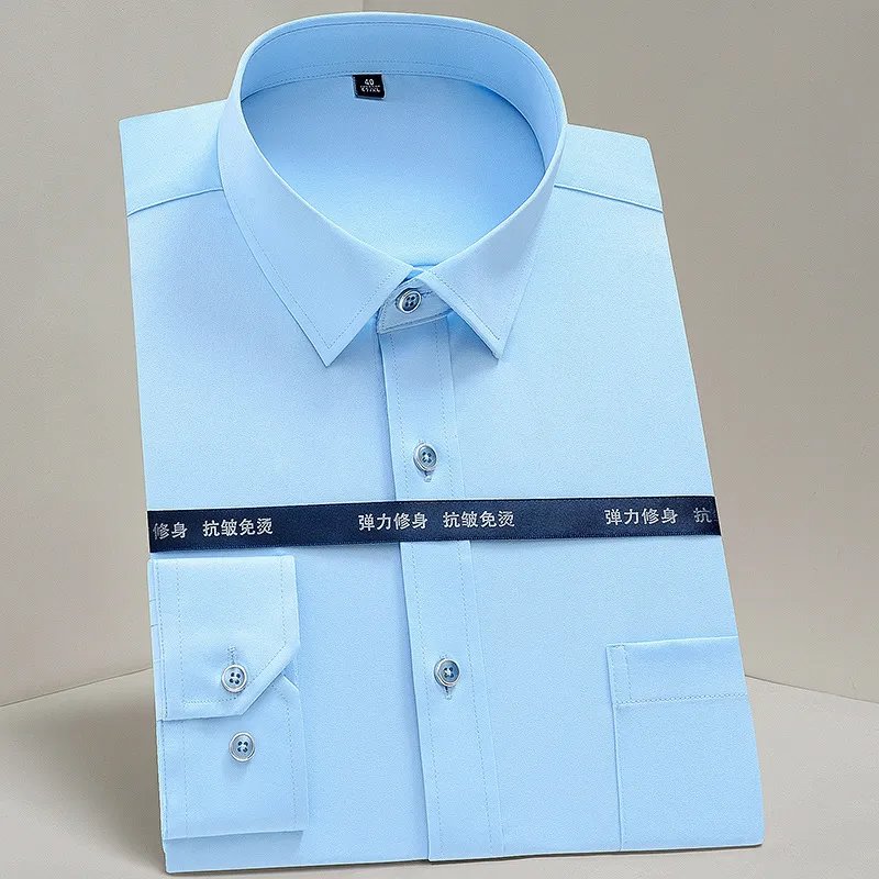 Work Clothes Mercerized Stretch Shirt For Men product image (4)