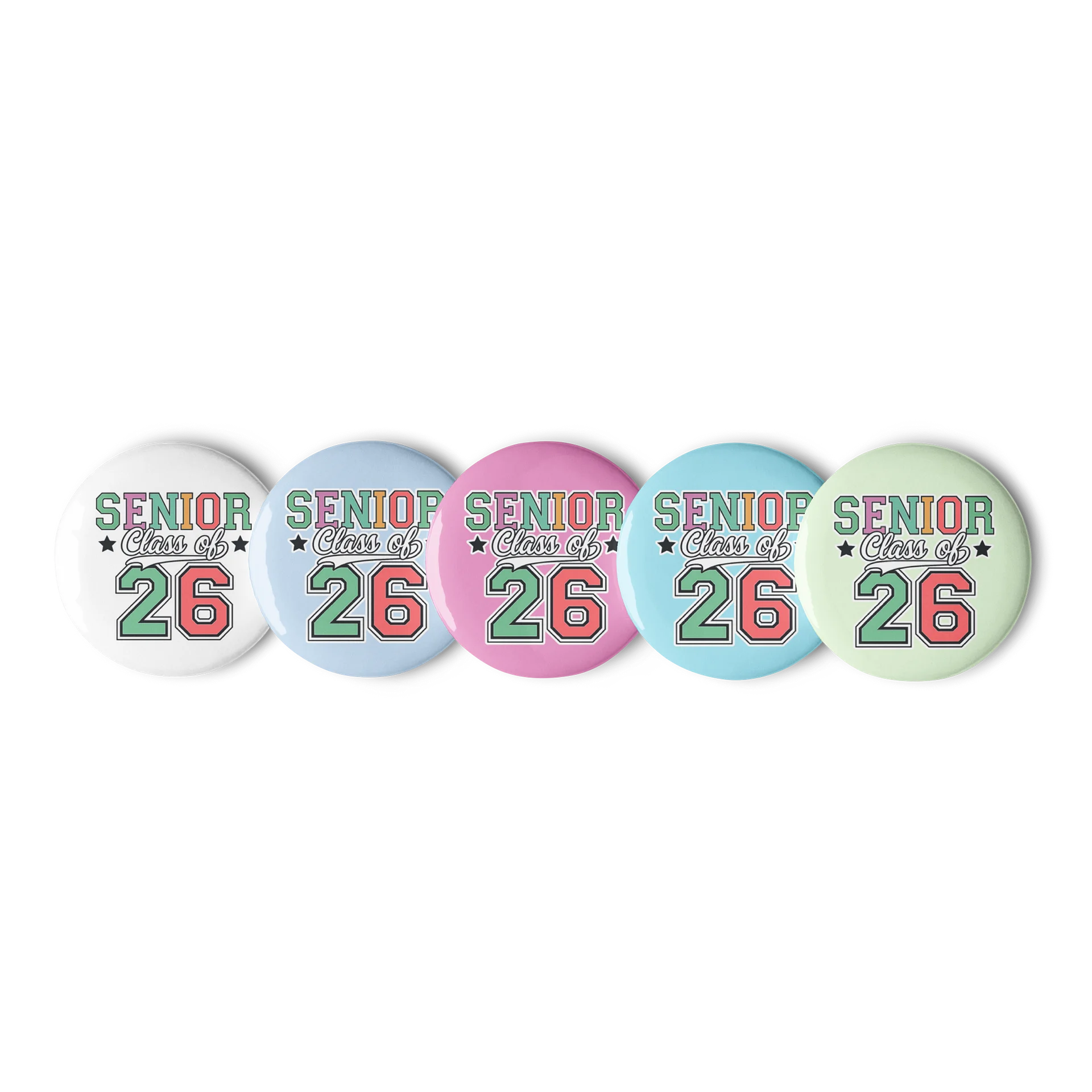 Senior Class of ‘26 Varsity Pastel Color Pins product image (2)