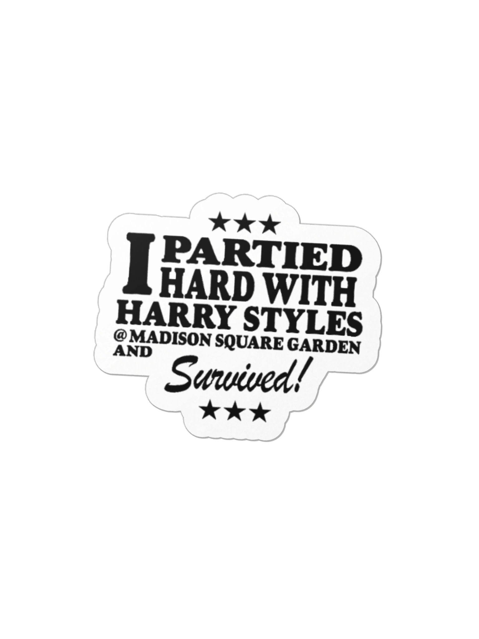 Partied Hard MSG Sticker product image (1)