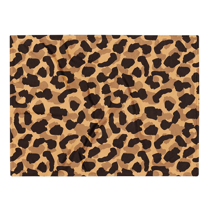 Cozy Throw Decorative Blanket with Bold Leopard Print product image (1)