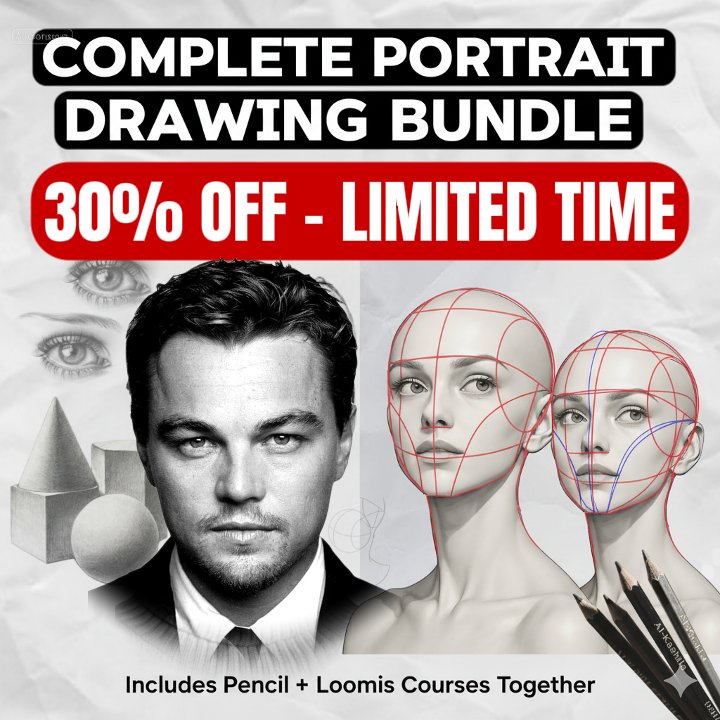 Complete Portrait Drawing Bundle – Get 30% Off product image (1)