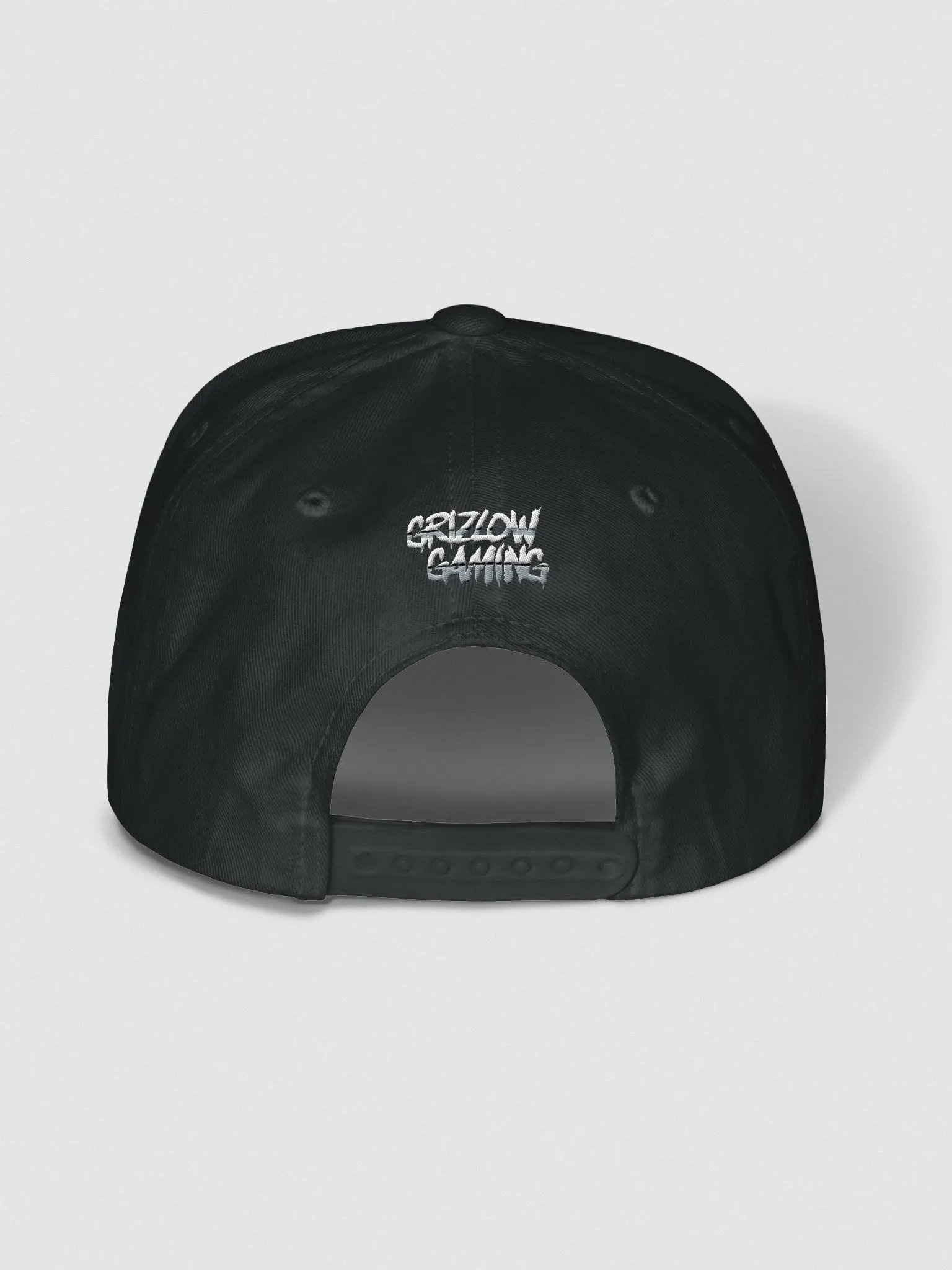 Black and White Grizzy Bear Flat Brim Snapback product image (4)