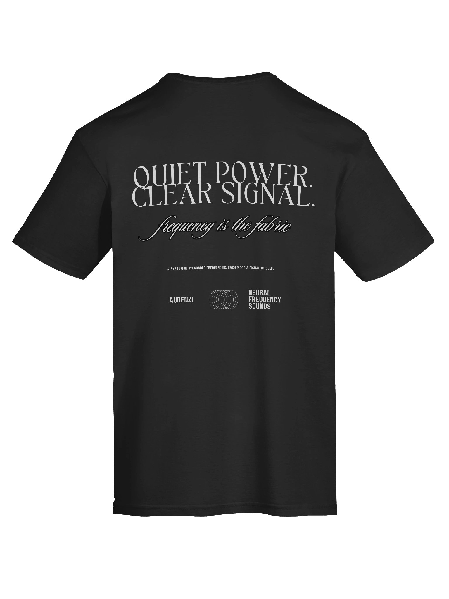 Energy Moves Through Intention Tee – Black Signal / Capsule 01 product image (12)