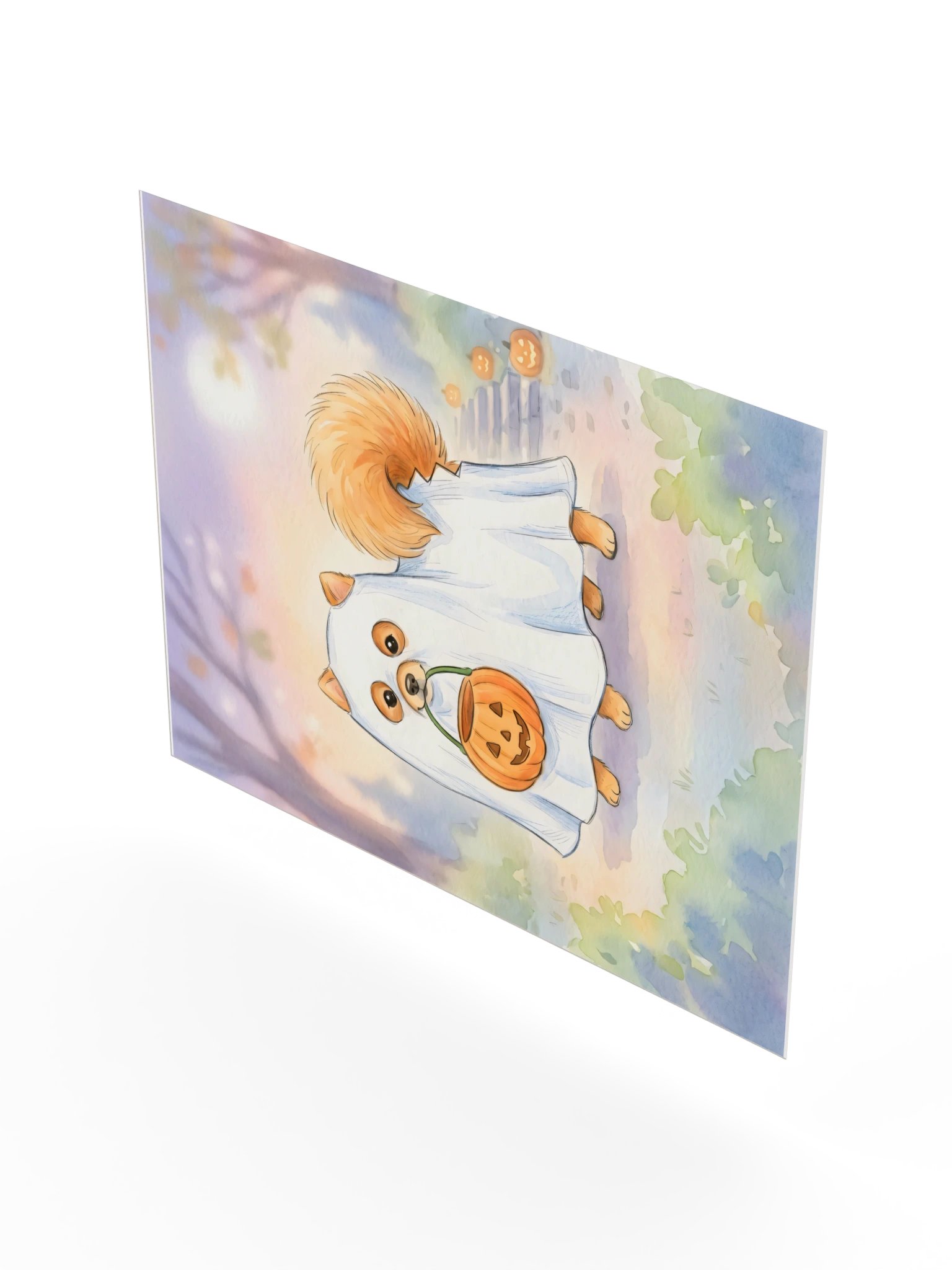 Little Ghost Pomeranian Poster product image (22)