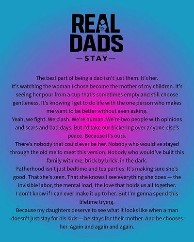 Day 139 Quote: Being a dad didn’t just give me her — it gave me a front row seat to my wife. 
Watching her become a mom to ou...