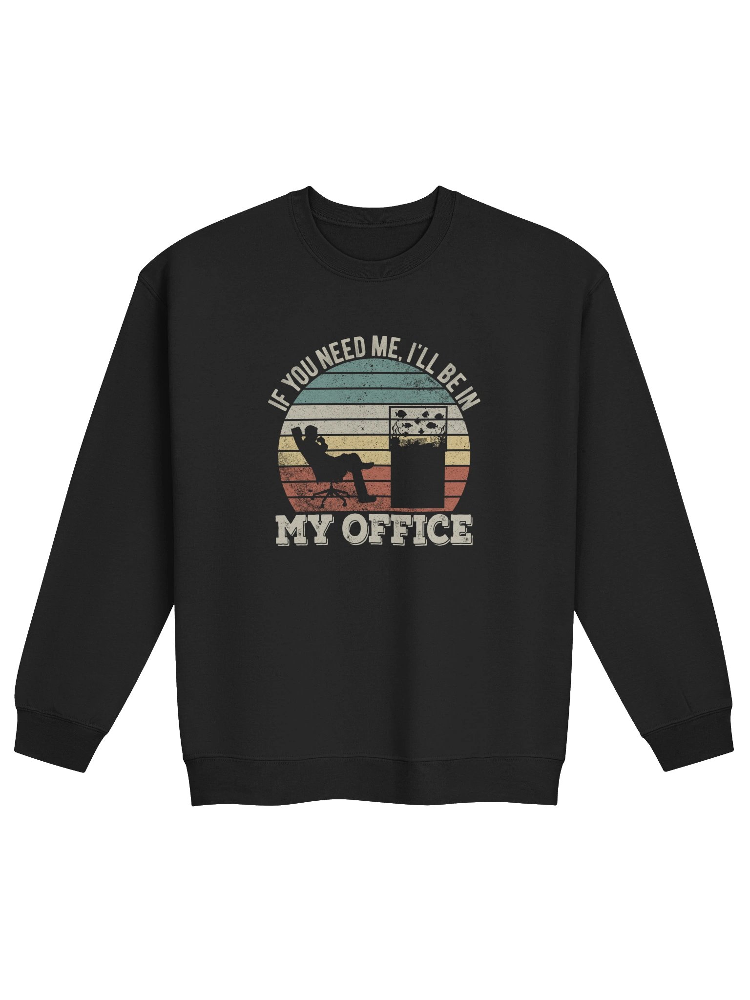 If You Need Me I’ll Be In My Office Reef Tank Sweatshirt – Funny Saltwater Aquarium Sweatshirt product image (5)