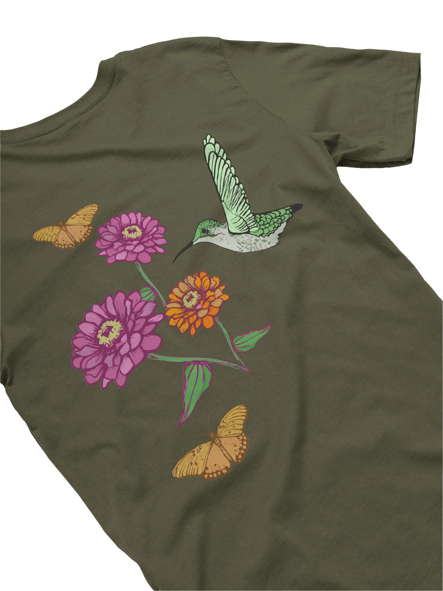 Hummingbird Butterfly Unisex T-shirt product image (4)