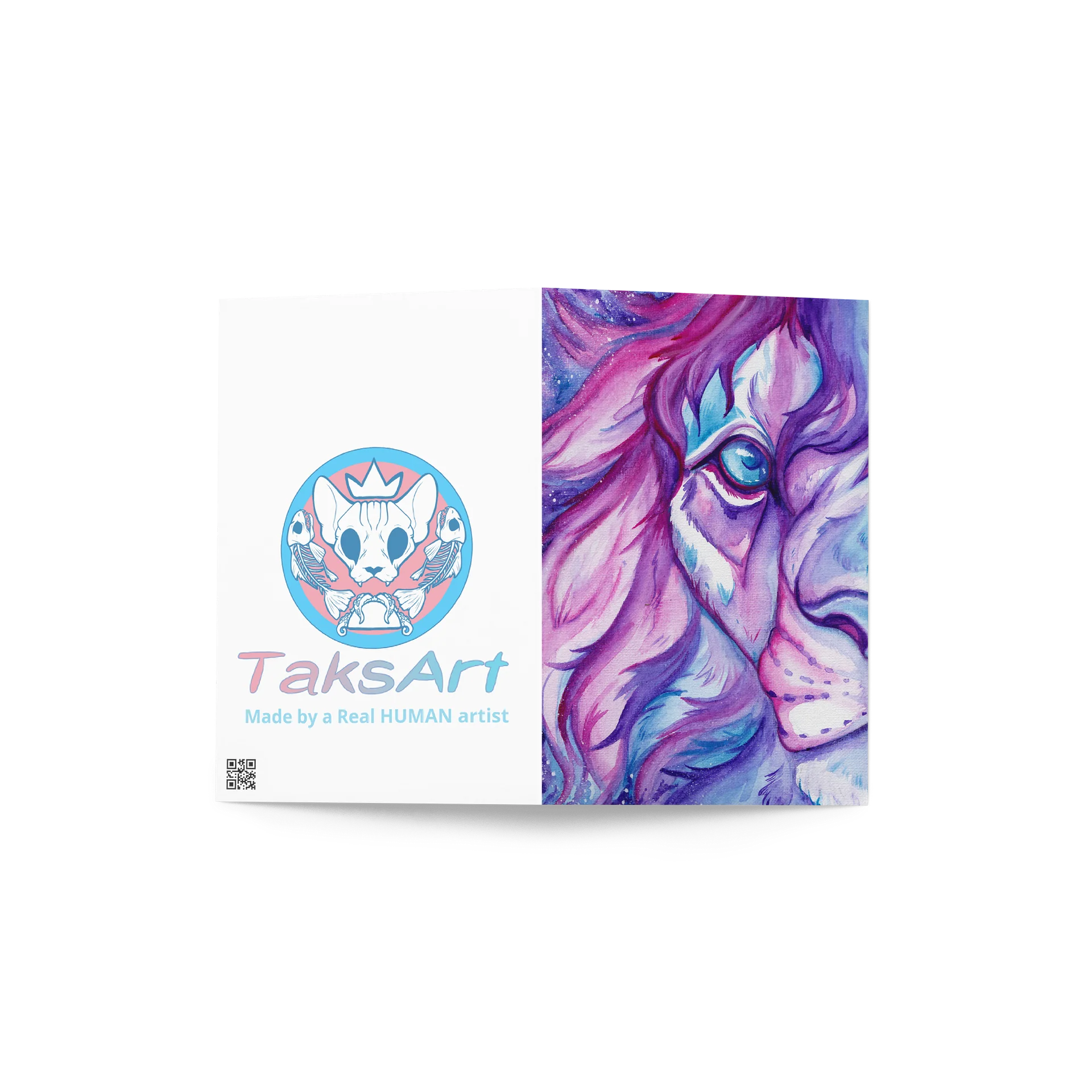 Lilac Lion - Blank Card product image (2)