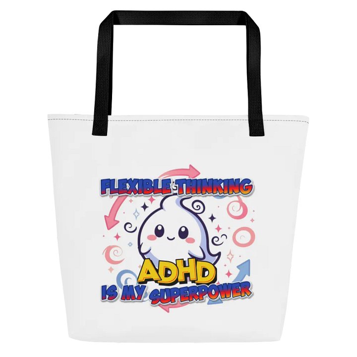 ADHD Flexible Thinking Large Tote Bag w/ Pocket product image (1)