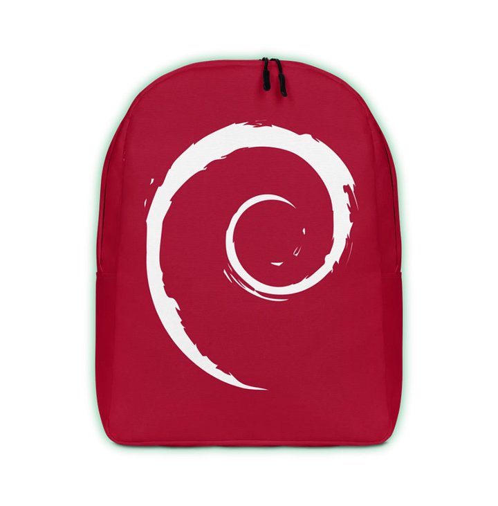Backpack with Debian Swirl product image (1)