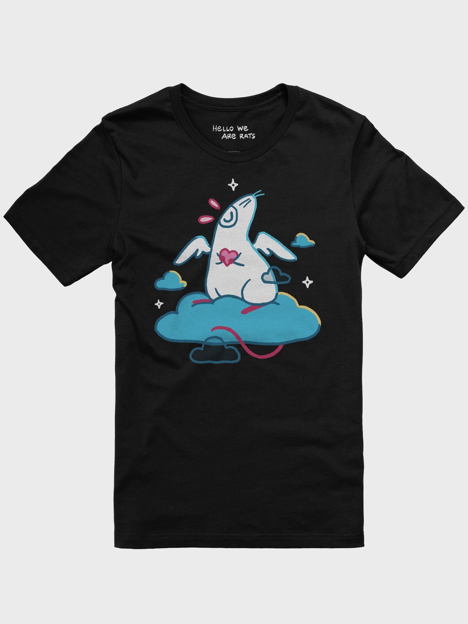Winged Rat in Clouds Tee product image (1)