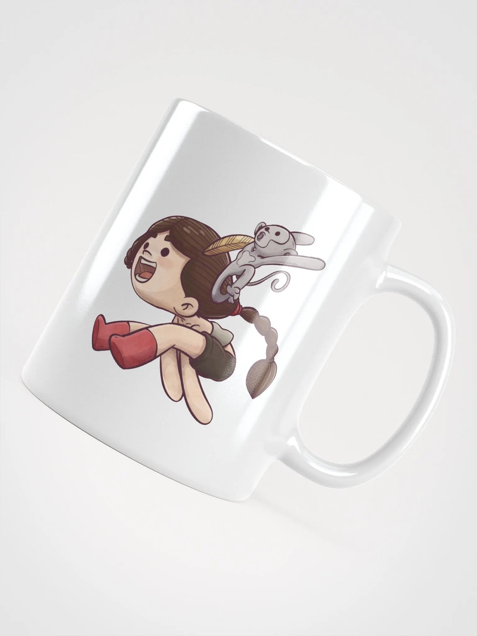 She & Her Pet | White Glossy Mug product image (10)