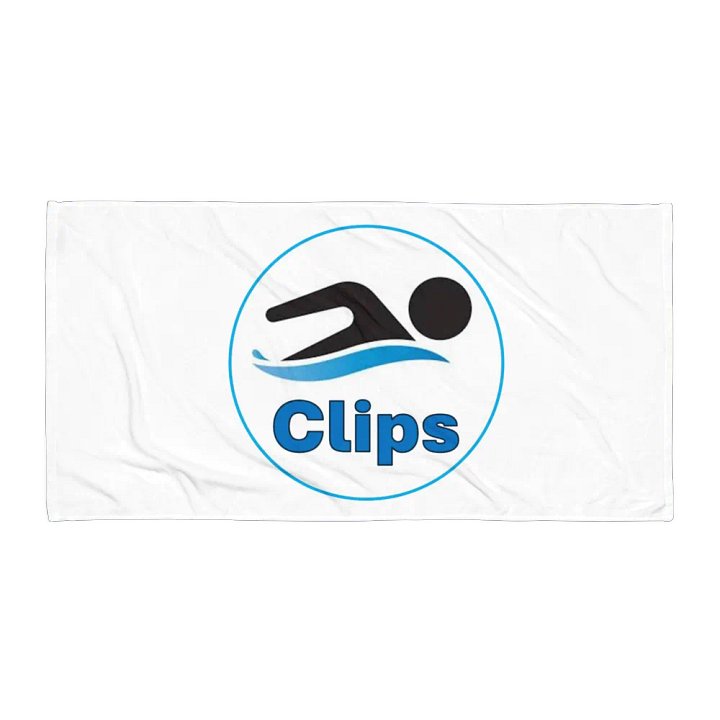 SwimClips Towel (Blue) product image (1)
