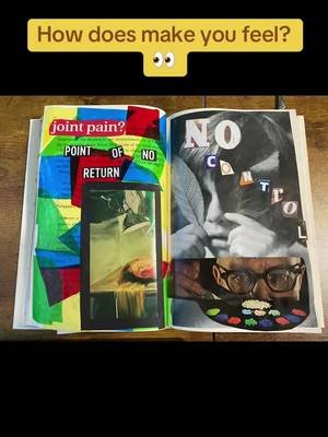 Little art therapy collage moment 📚  It’s about the fear I’ve been feeling around my upcoming spinal fusion surgery and the fear of not having control over being in pain chronically. But what comes up for you??  #artist #collage #disability #chronicpain #art #chronic #fyp #mentalhealth 