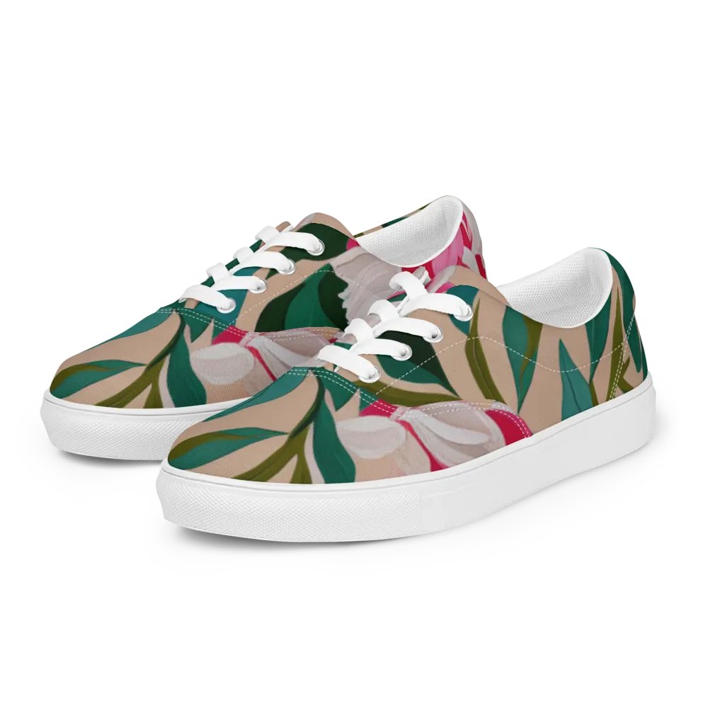 Peony Lace-Up Canvas Shoes product image (9)