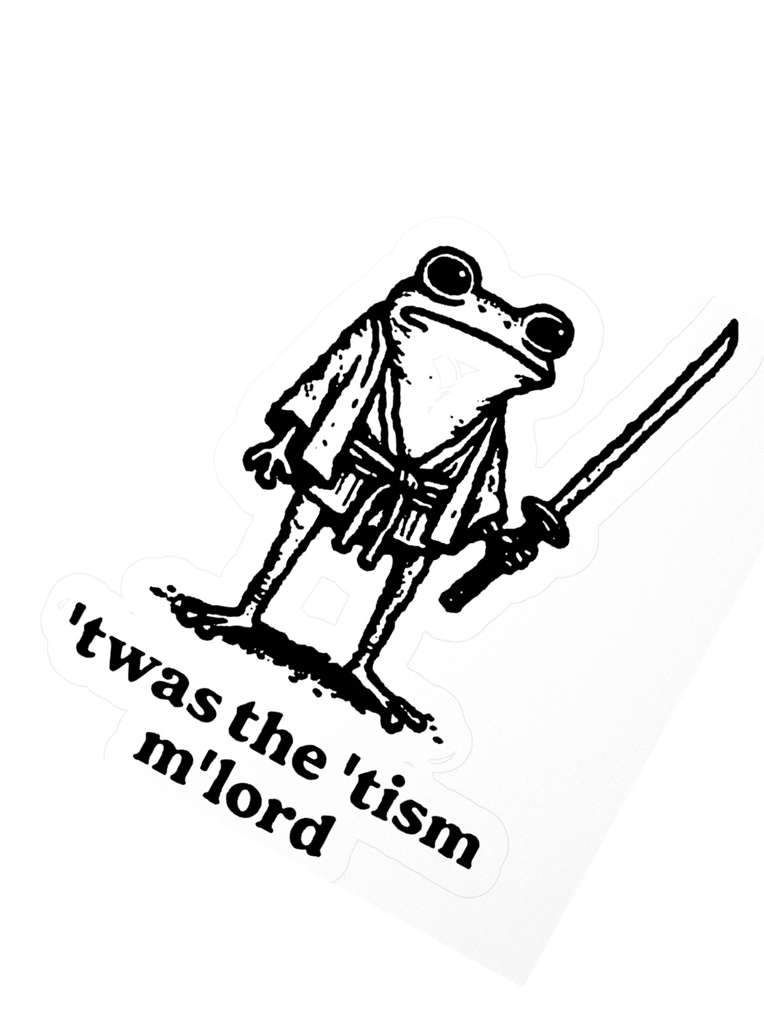 'Twas The 'Tism M'lord Sticker product image (2)