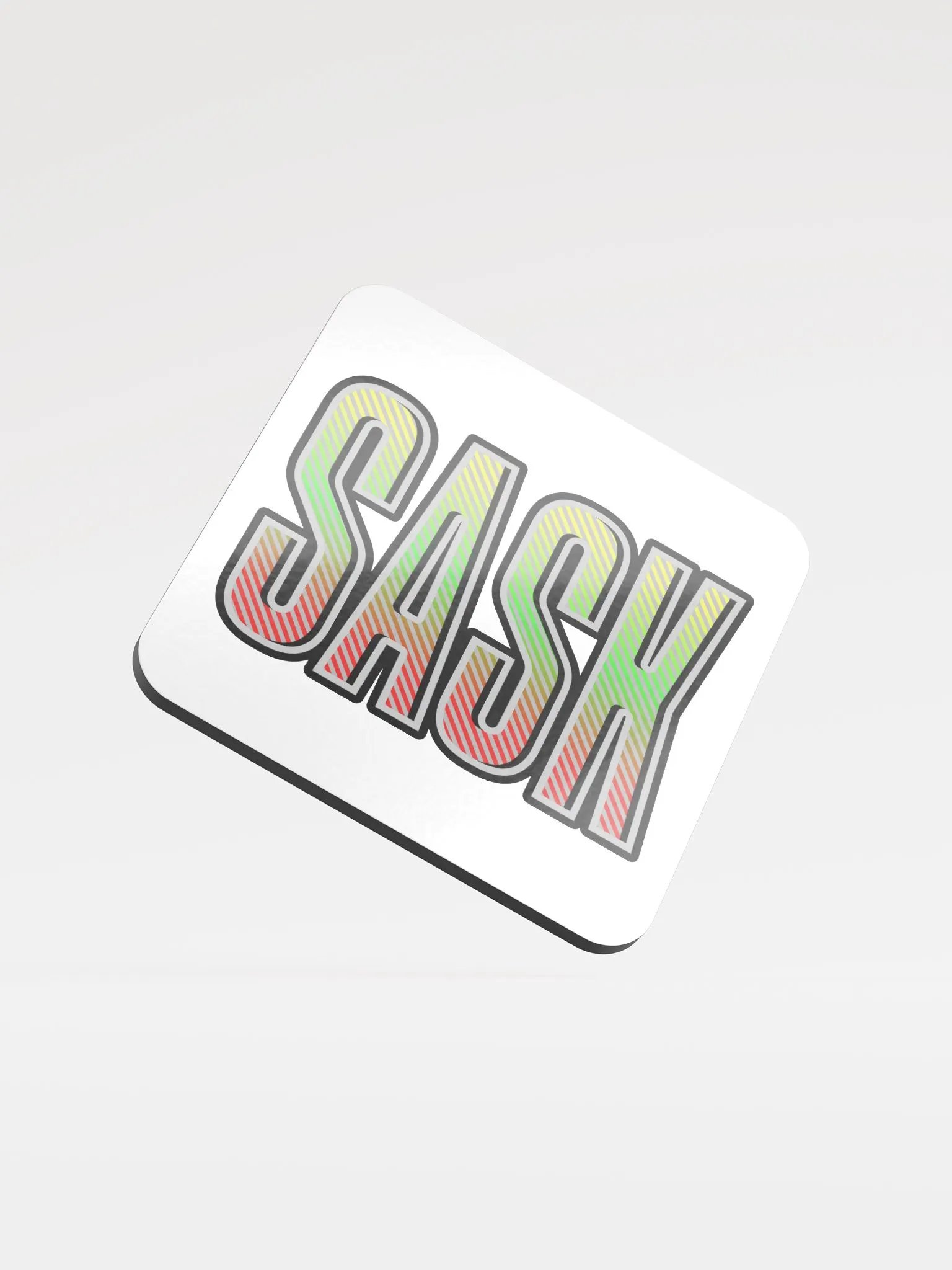 Sask Saskatoon Saskatchewan Striped Gradient Coaster Set product image (2)