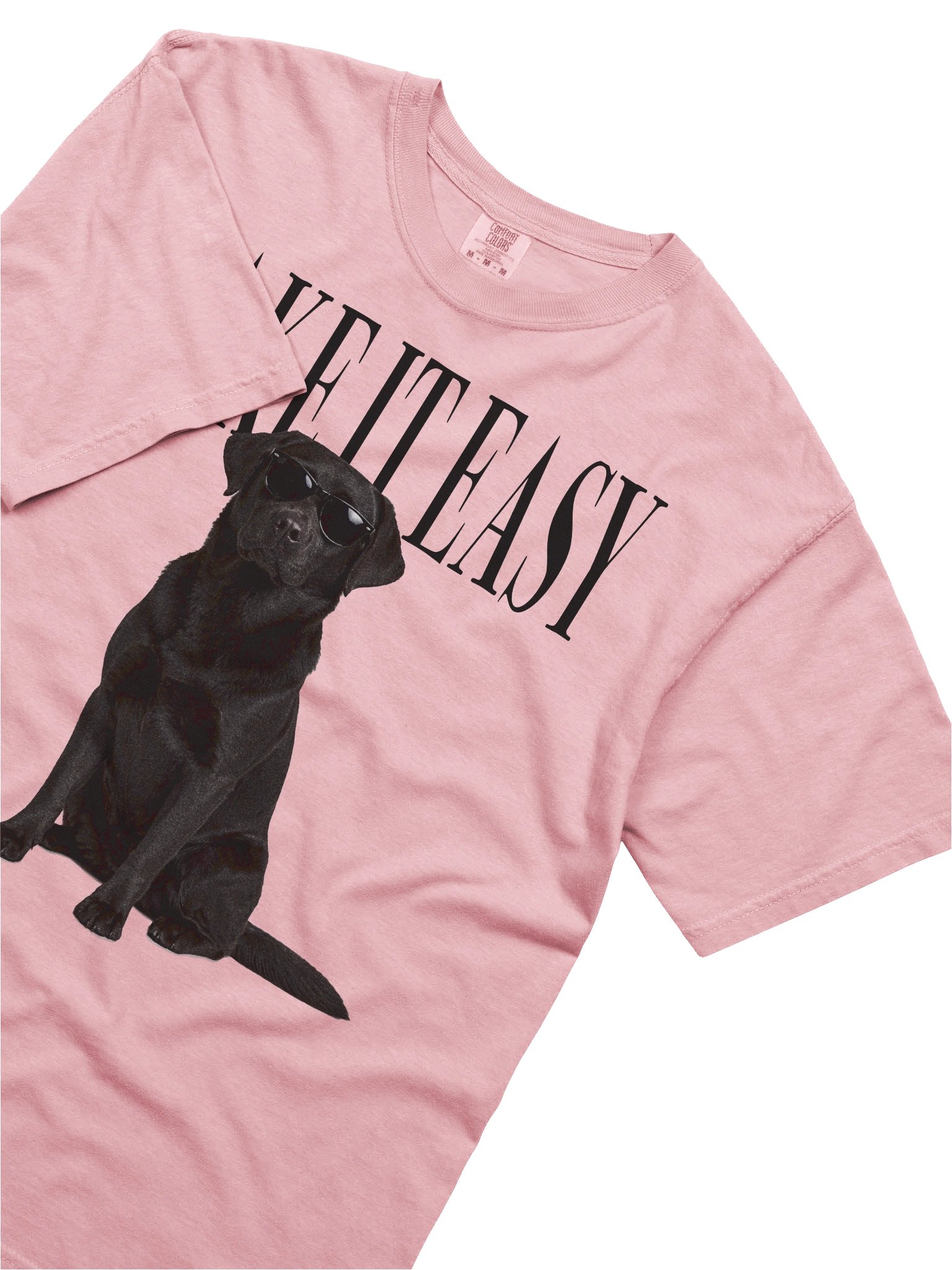 Take It Easy '90s Pop Vintage-Style T-Shirt for Labrador Retriever(Black) Lovers product image (8)
