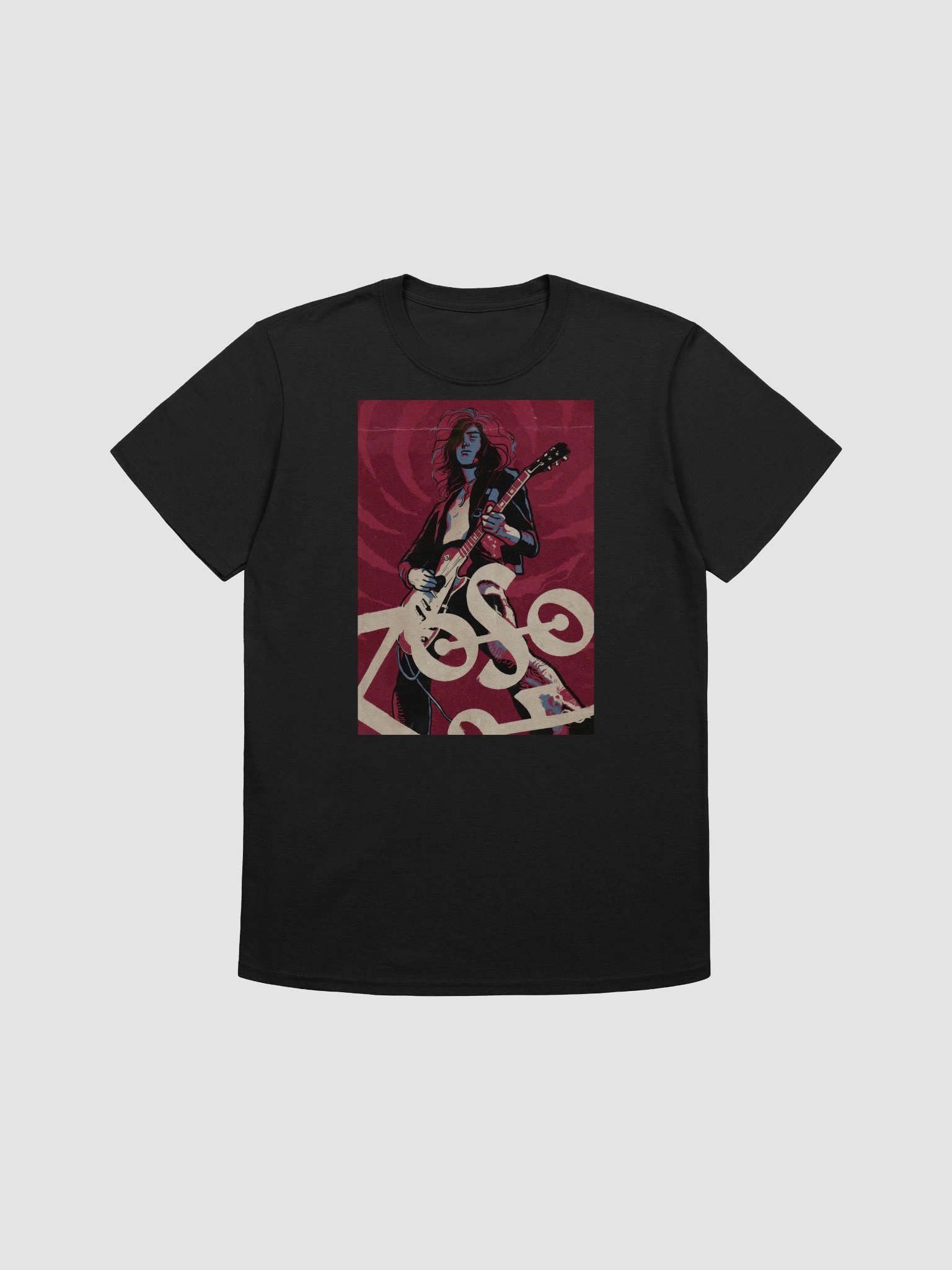 Led Zeppelin T-Shirt | Jimmy Page Guitar Art Graphic Tee | Classic Rock Legend Shirt product image (1)
