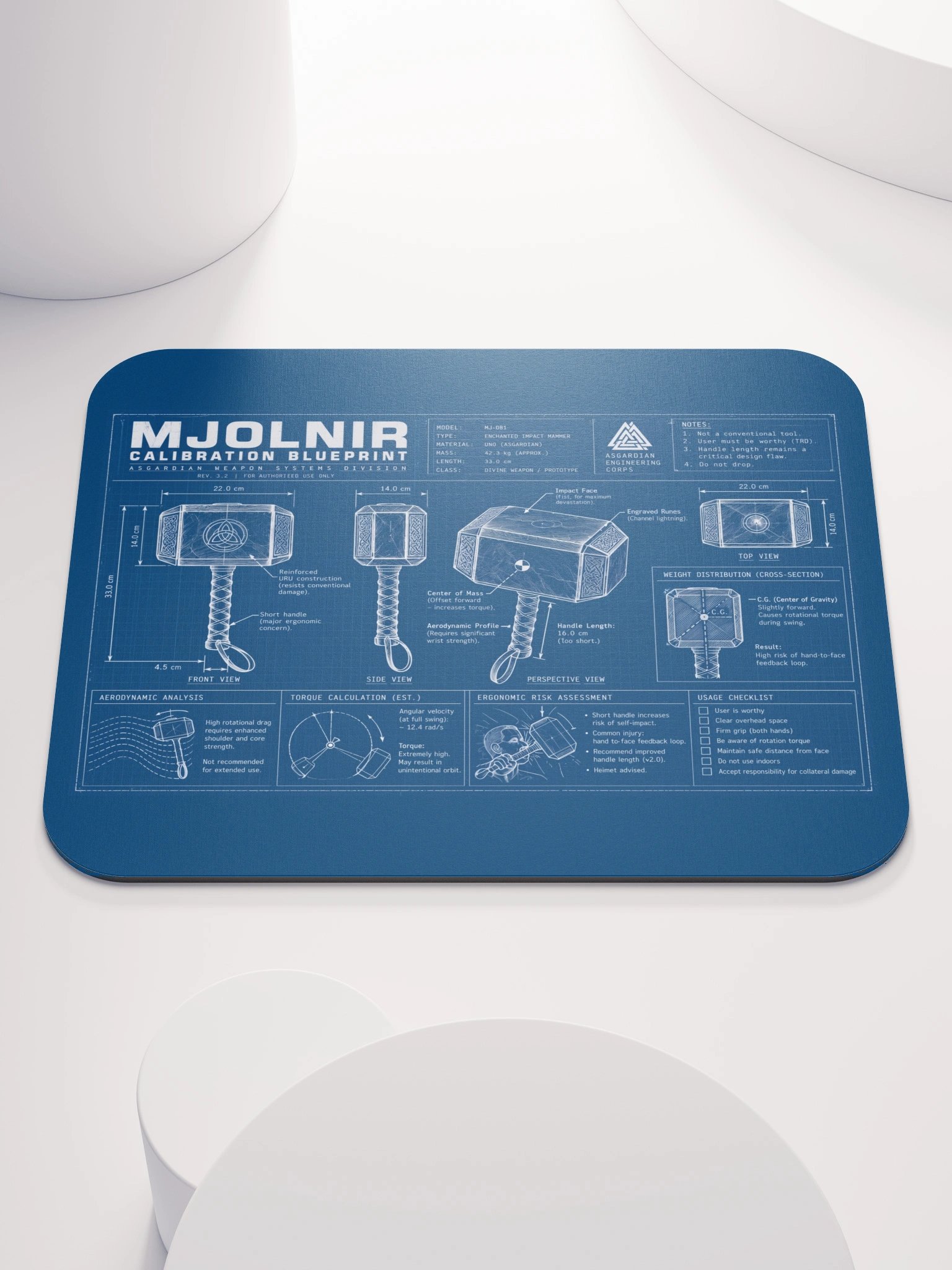 The Mjolnir Technical Specification Blueprint product image (4)