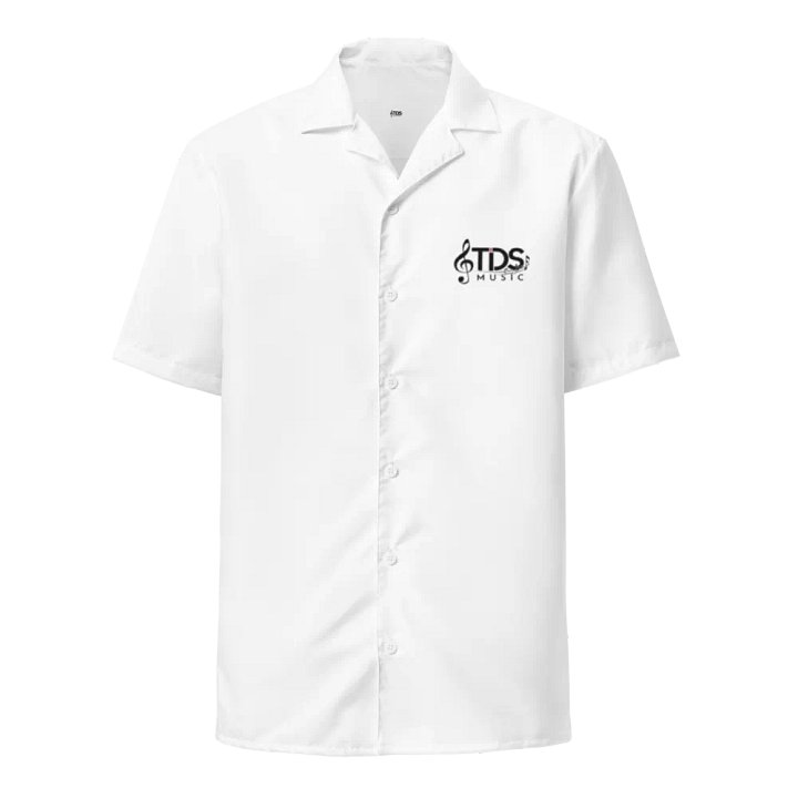 TDS Music Treble Clef Hawaiian Shirt - White, UPF50+ product image (1)