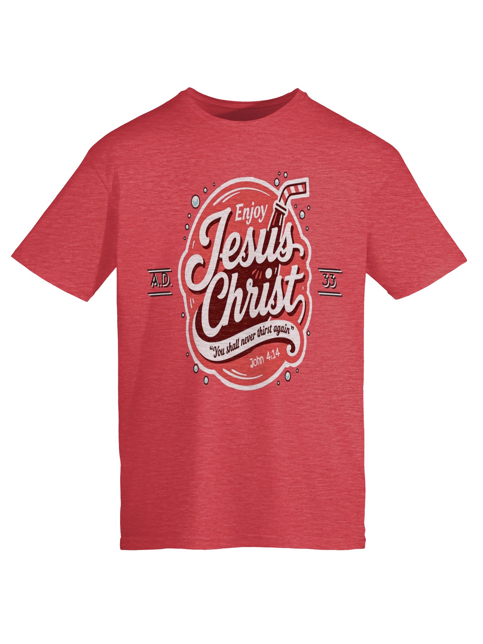Enjoy Jesus Christ John 4:14 Christian Retro Faith Design product image (25)