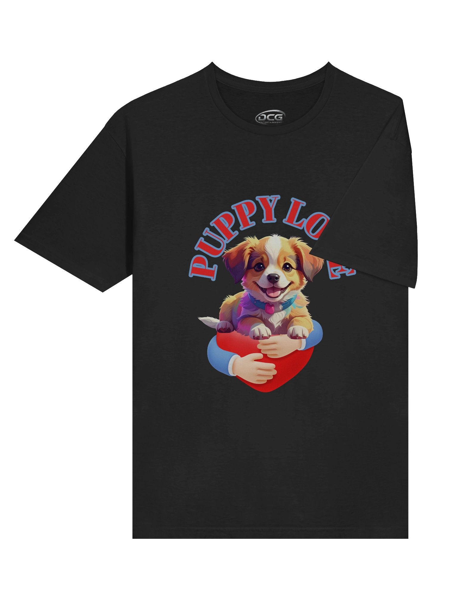 Cute Puppy Love Logo Unisex T-Shirt product image (49)