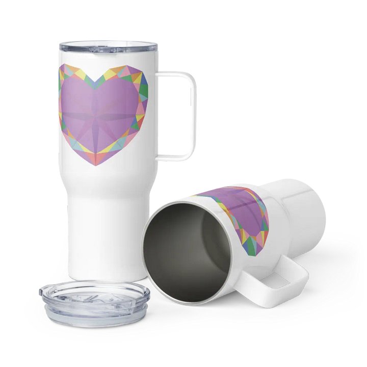 Crystal Pride Heart Insulated Cup with Handle product image (1)
