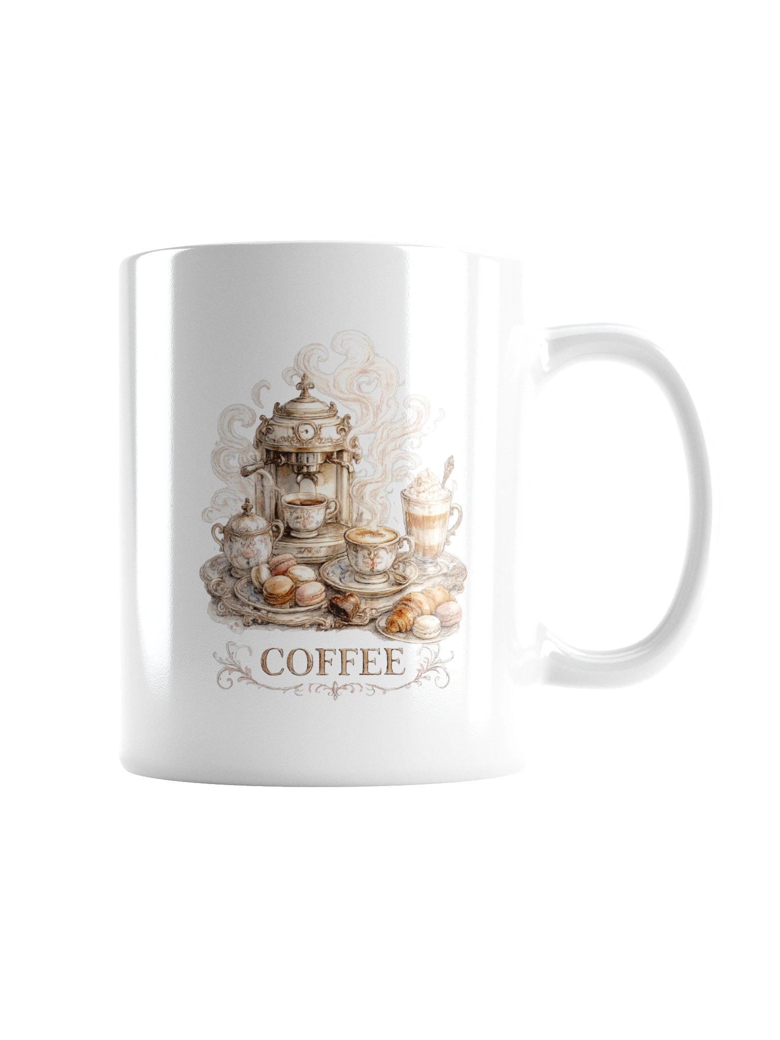 Coffee, Macaroons, and Croissants in Paris Mug product image (3)