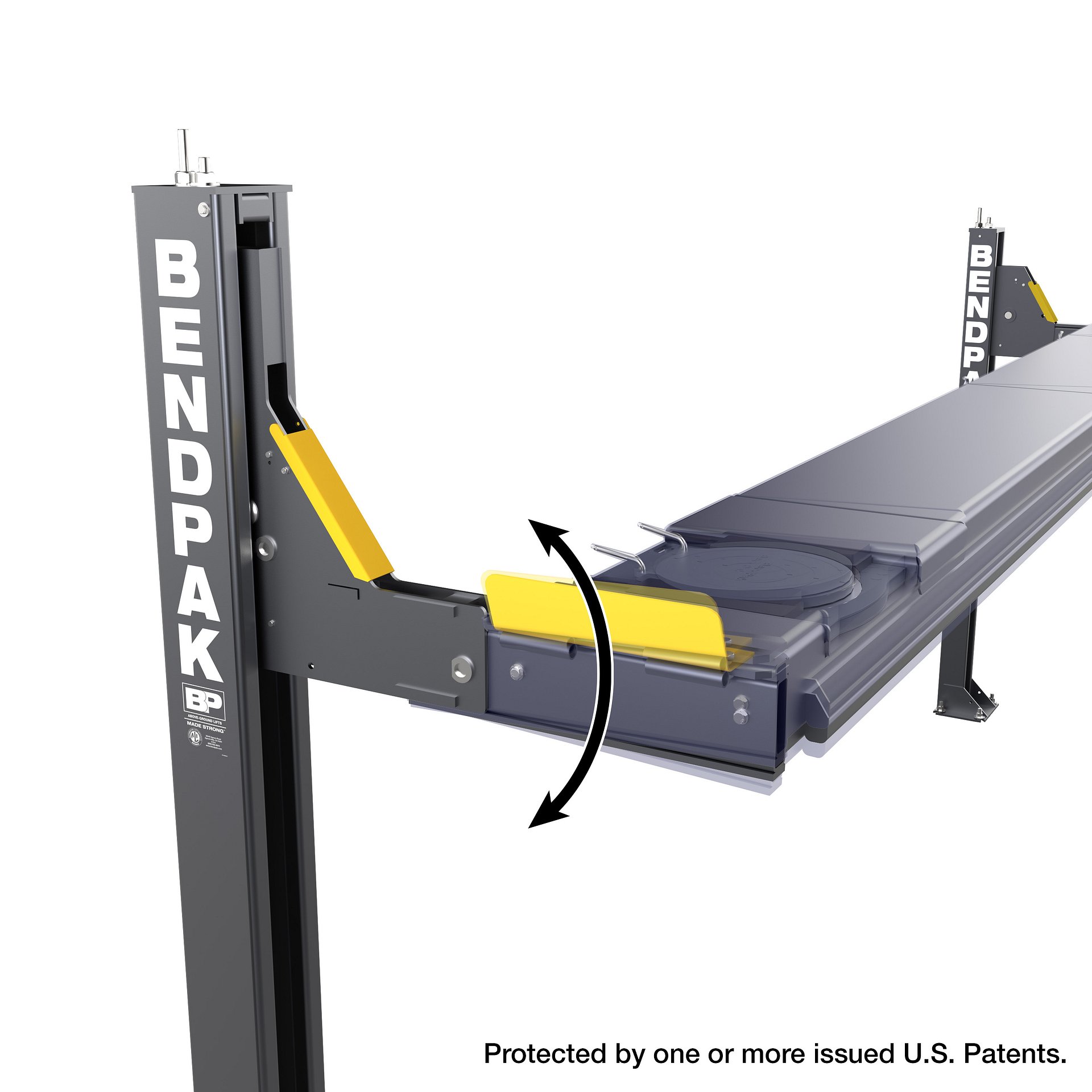 BendPak HDSO14AX Open-Front Alignment Lift - 14,000-Lb Capacity - Extended product image (4)