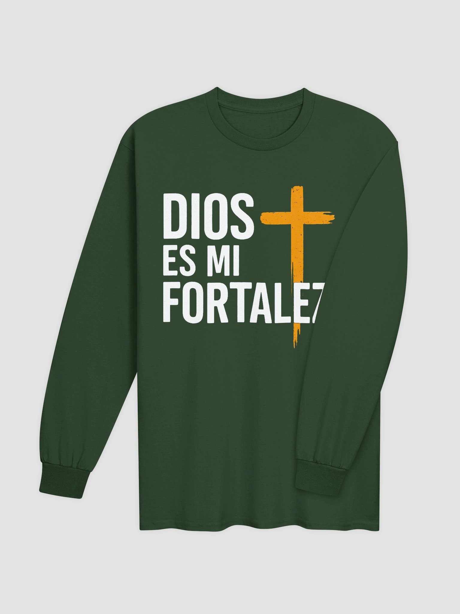 Camiseta Unisex Manga Larga | Dios es mi fortaleza product image (4)