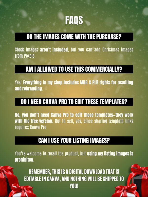 MRR/PLR Pinterest Christmas Templates product image (9)