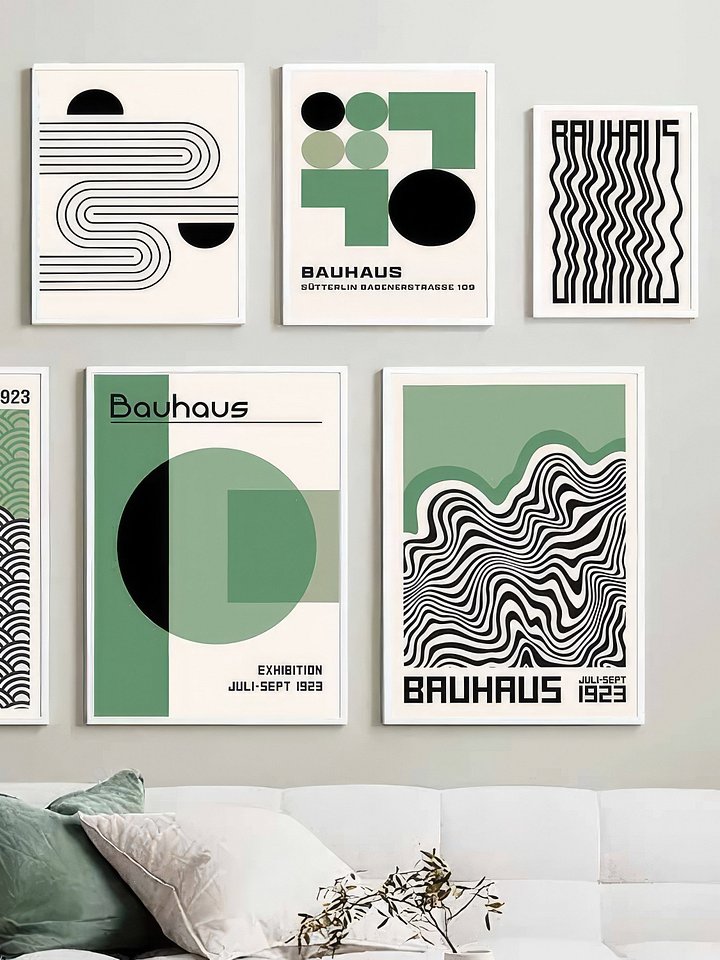 Bauhaus poster set of 8, premium printable, wall art prints product image (2)