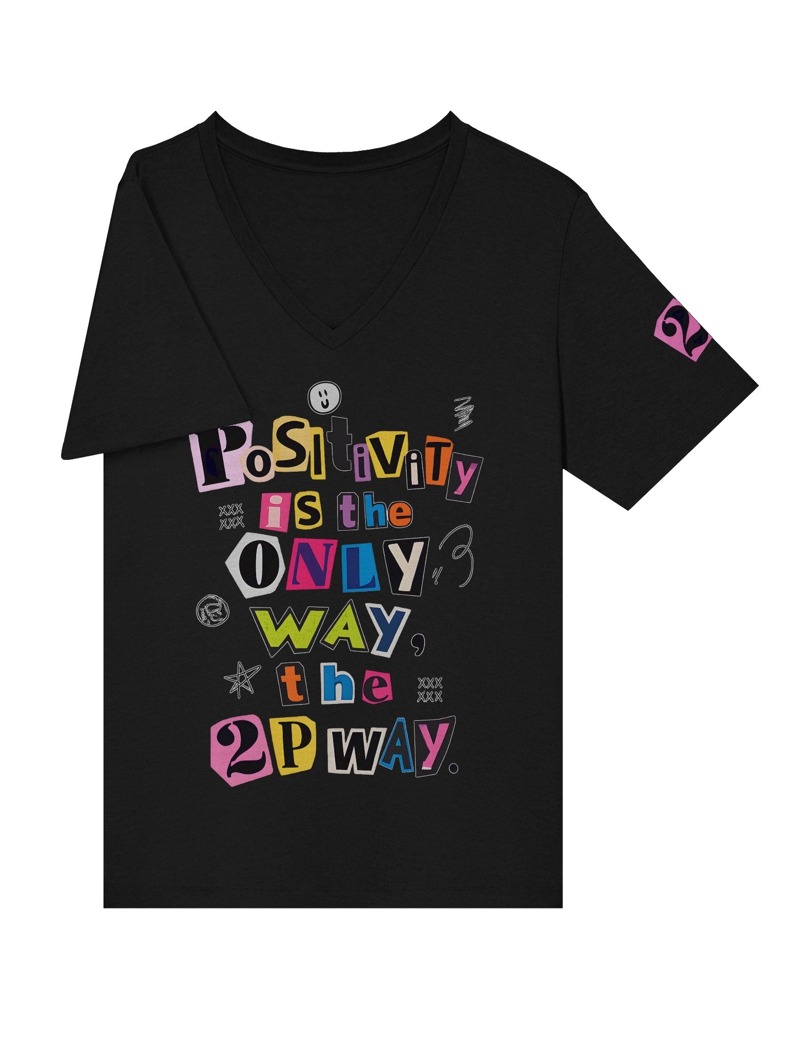 2P Womens V Neck Tee product image (10)
