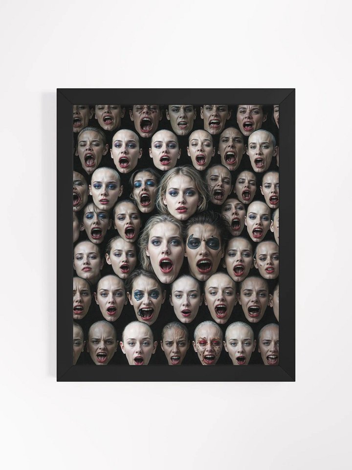 Screaming Faces Framed Print product image (1)