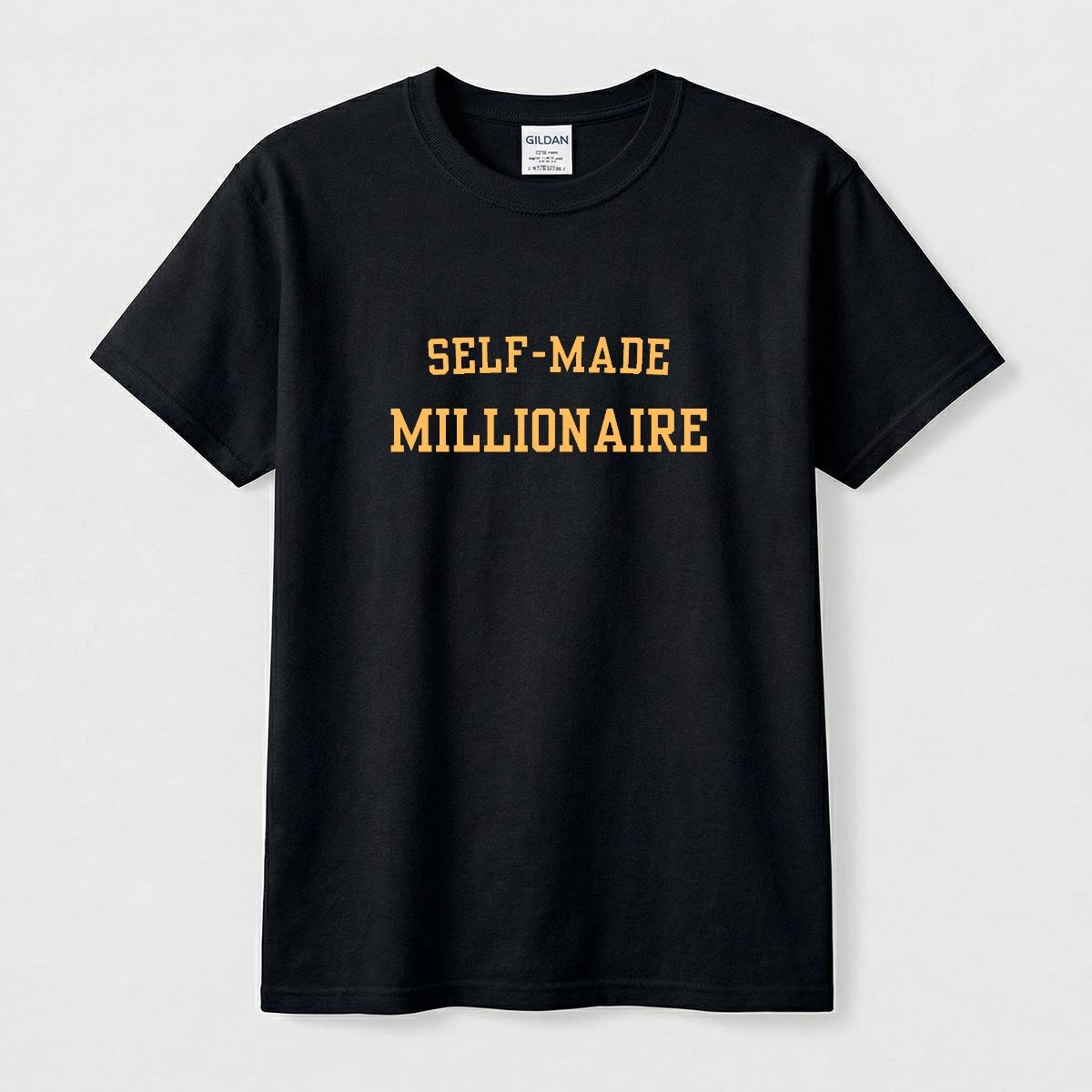 Self-Made Millionaire Unisex Basic Tee product image (1)