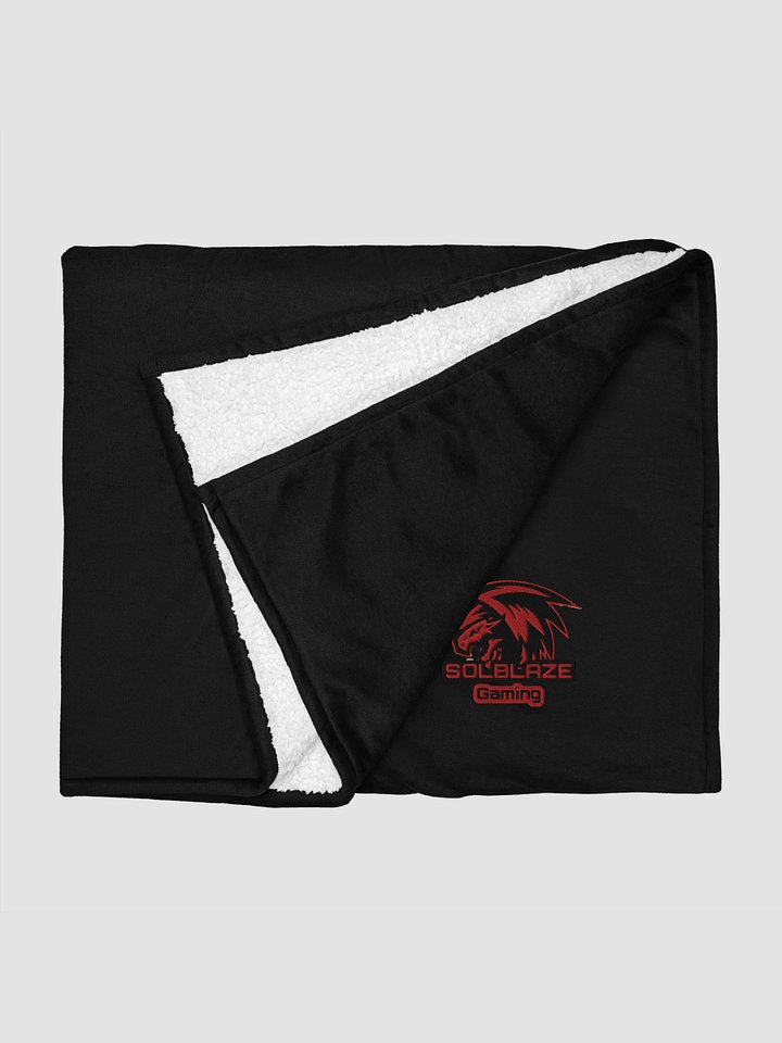 [SolblazeGaming] Port Authority Embroidered Premium Sherpa Blanket Port Authority BP40 product image (2)